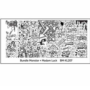 ISO bundle monster madam luck BM-XL207 nail plate
